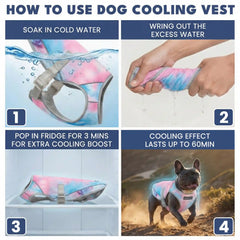 Dog Cooling Vest (2-pack) - Snow Cone & Tropical Storm