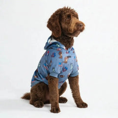 The USA Dog Hoodie - Blue