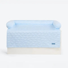 Frostcore™ Cooling Couch Cover Dog Bed - Hearts Blue (2)