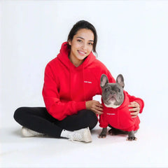 Essential Human Hoodie - Crimson Red