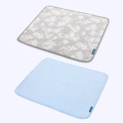 Frostcore™ Cooling Mat (2-pack) - Clouds Grey & Hearts Blue