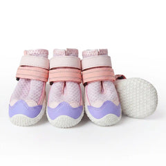 Hot Pavement Pawtector Dog Shoes - Pink Purple