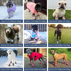 Dog Rainboots, Waterproof Dog Shoes - Pink