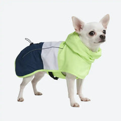 Breatheshield™ Dog Raincoat - Lime White Navy