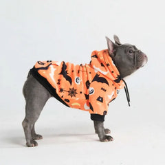 Halloween Dog Hoodie - Orange (2)