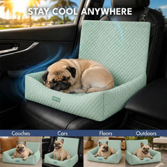 Frostcore™ Dog Cooling Car Seat Bed - Orb Green