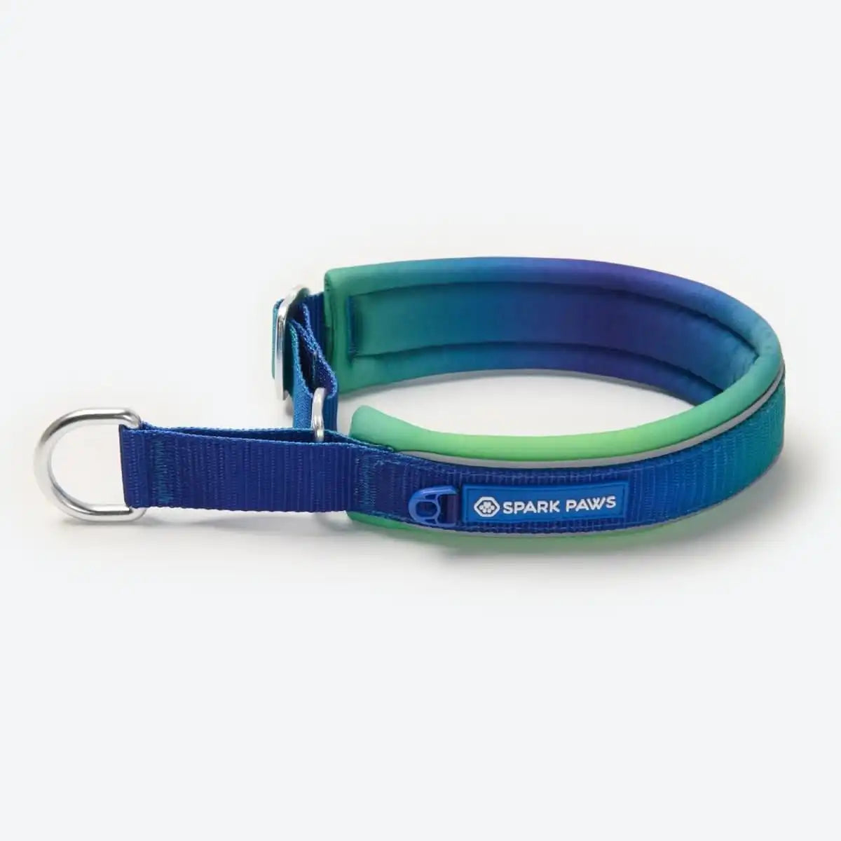 Cushioned Martingale Collar - Lime Wave