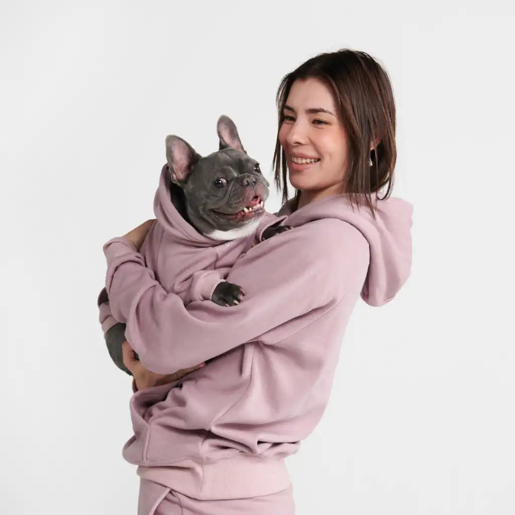 Essential Dog Hoodie - Purple Taupe
