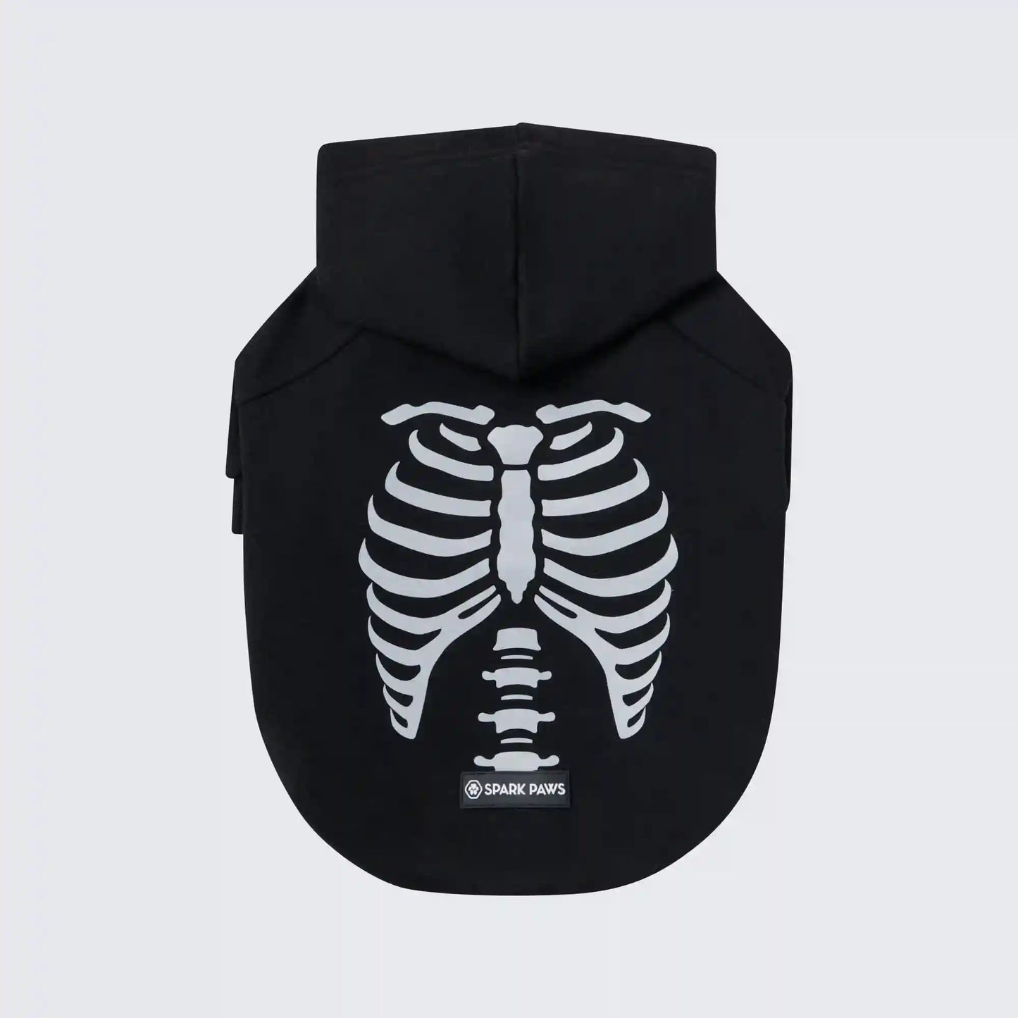 Halloween Dog Hoodie - Reflective Skeleton