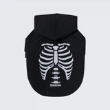 Halloween Dog Hoodie - Reflective Skeleton