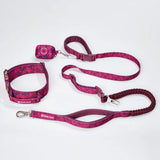 Comfort Control Collar and Multipurpose Leash Set - Fuchsia Camo