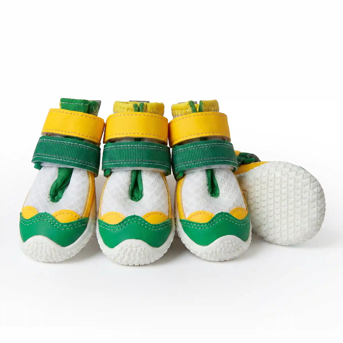Hot Pavement Pawtector Dog Shoes - Green Yellow