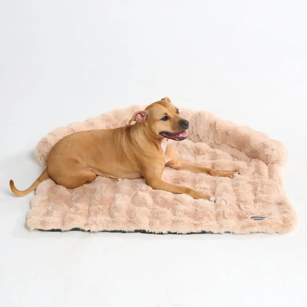 Calming Fluffy Couch Cover Dog Beds