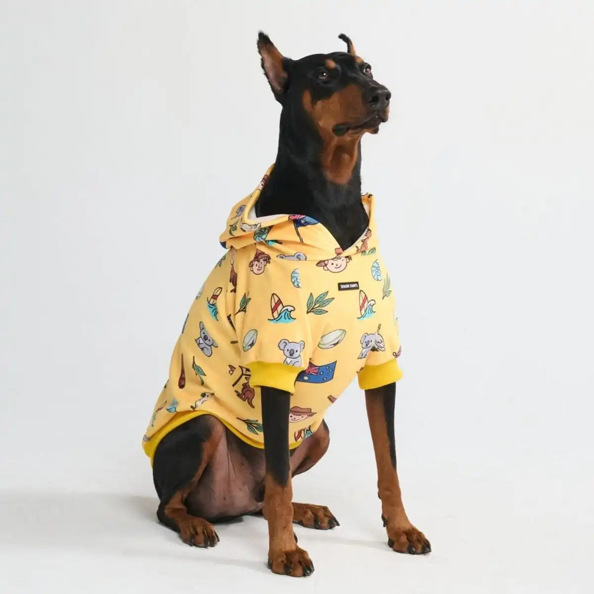 The Australia Dog Hoodie - Yellow