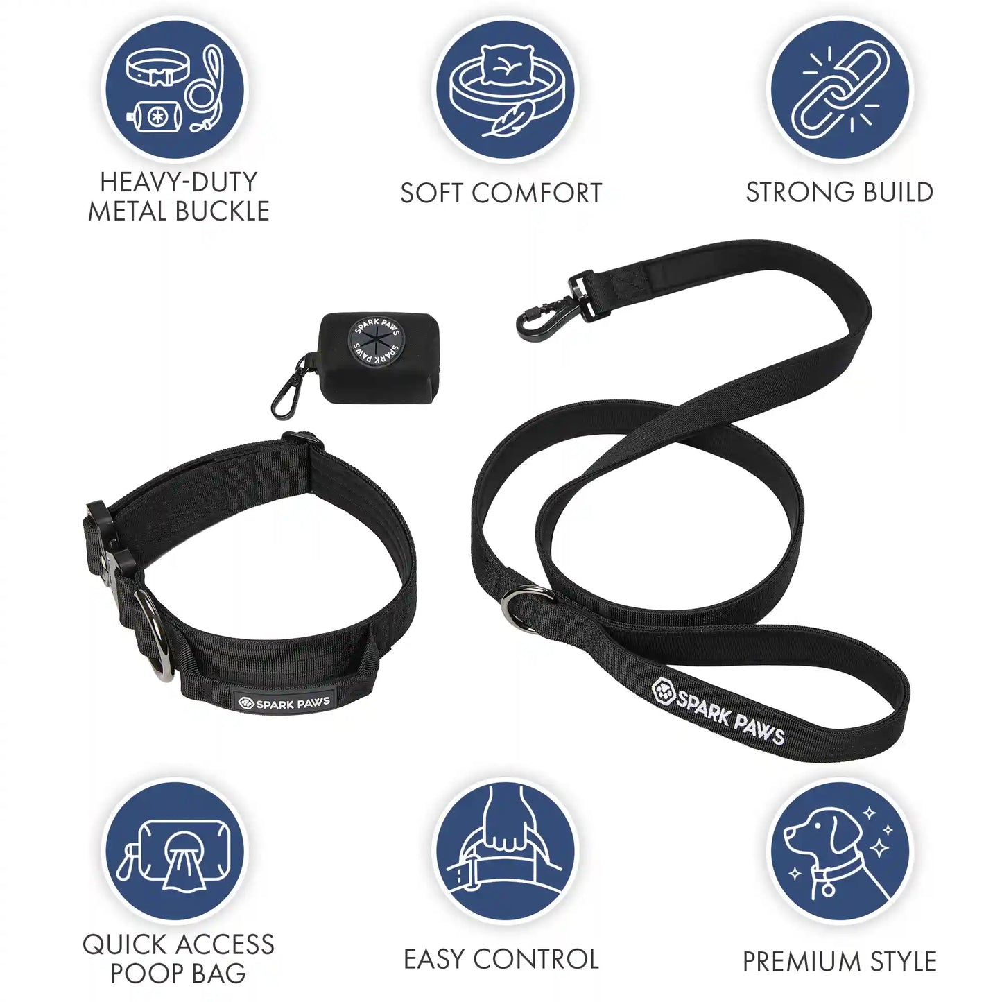 Comfort Control Collar Set - Black