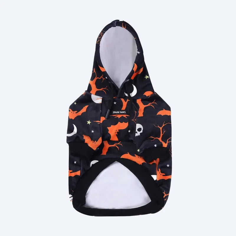 Halloween Dog Hoodie - Black