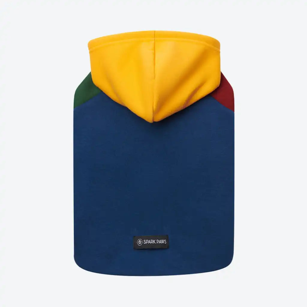 Primary Color Block Dog Hoodie