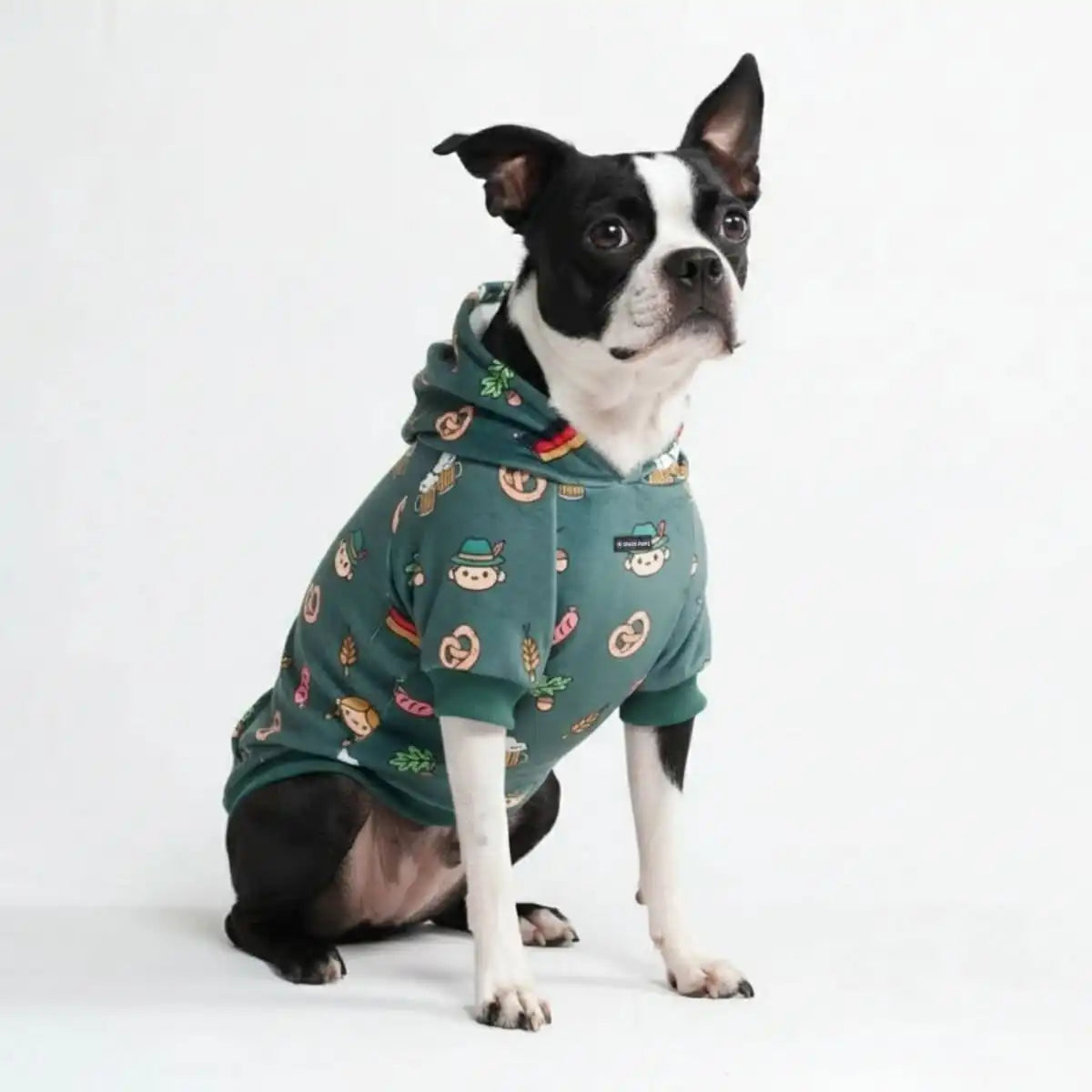 The Germany Dog Hoodie - Dark Green