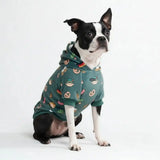 The Germany Dog Hoodie - Dark Green