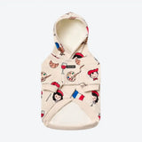 The France Dog Hoodie - Beige