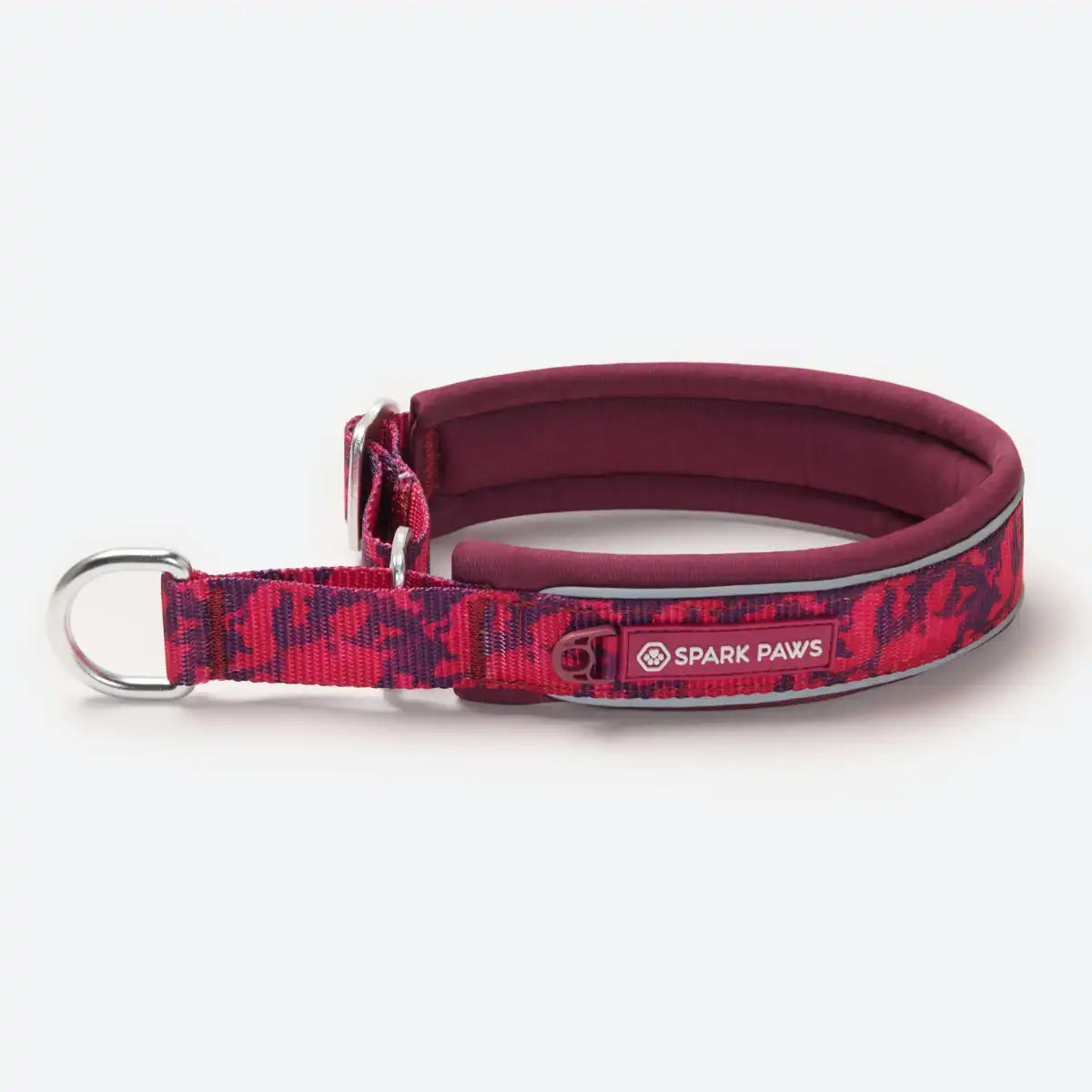 Cushioned Martingale Collar - Fuchsia Camo