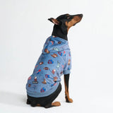 The USA Dog Hoodie - Blue