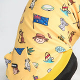 The Australia Dog Hoodie - Yellow