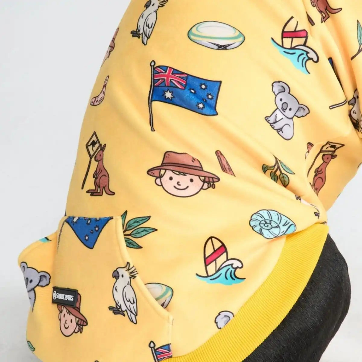 The Australia Dog Hoodie - Yellow