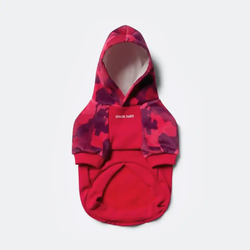 Fuchsia Camo Dog Hoodie