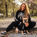 Halloween Dog Hoodie - Reflective Skeleton