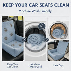 Frostcore™ Dog Cooling Car Seat Bed - Ash Blue