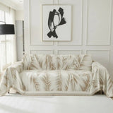 Pet Couch Cover - Leaves Beige