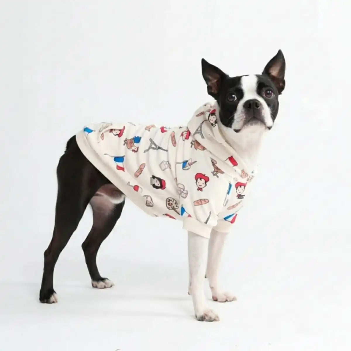 The France Dog Hoodie - Beige