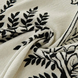 Pet Couch Cover - Lily of The Valley Black