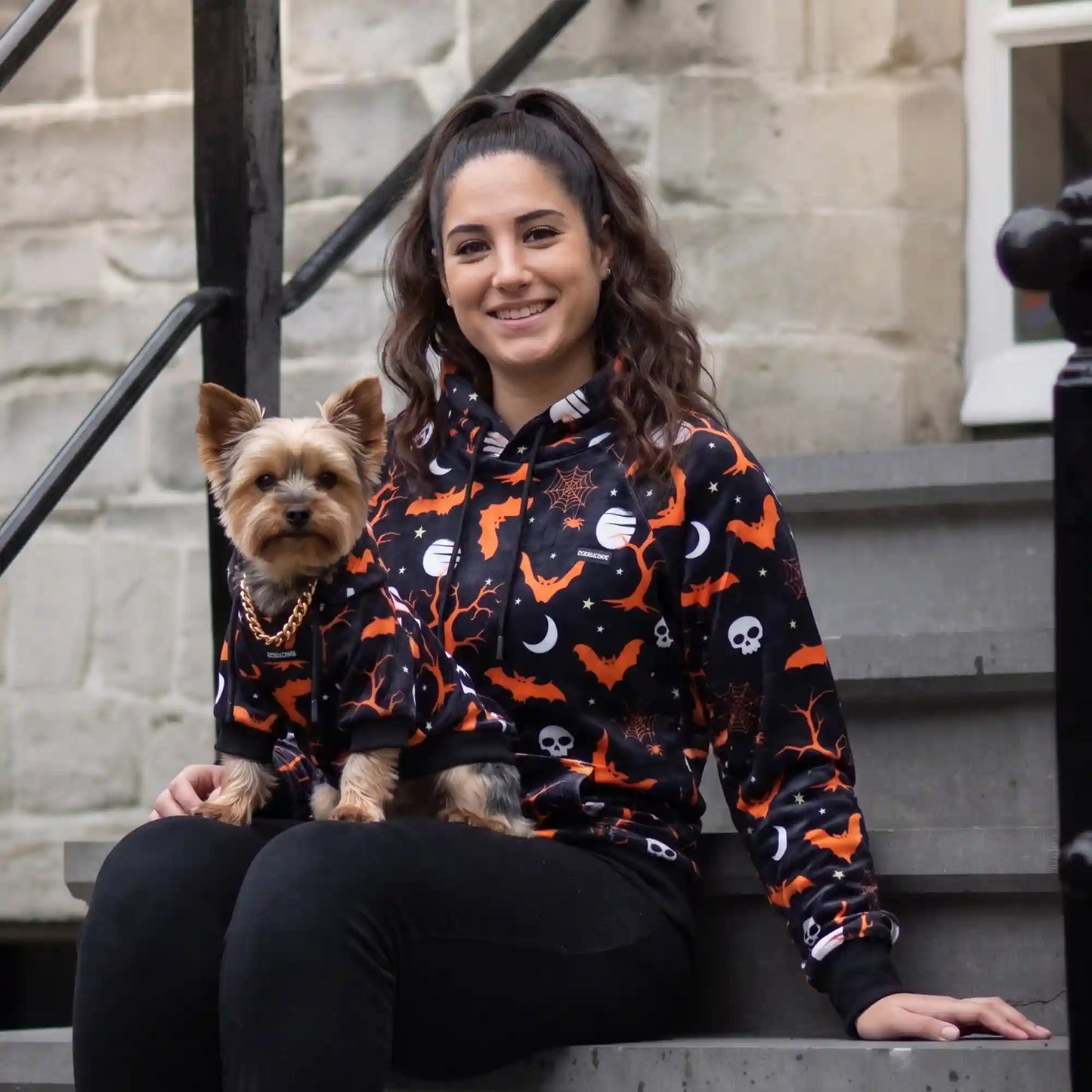 Halloween Dog Hoodie - Black