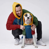 Primary Color Block Dog Hoodie