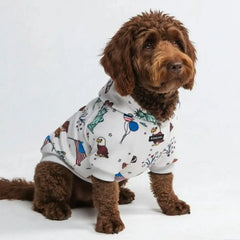 The USA Dog Hoodie - Grey