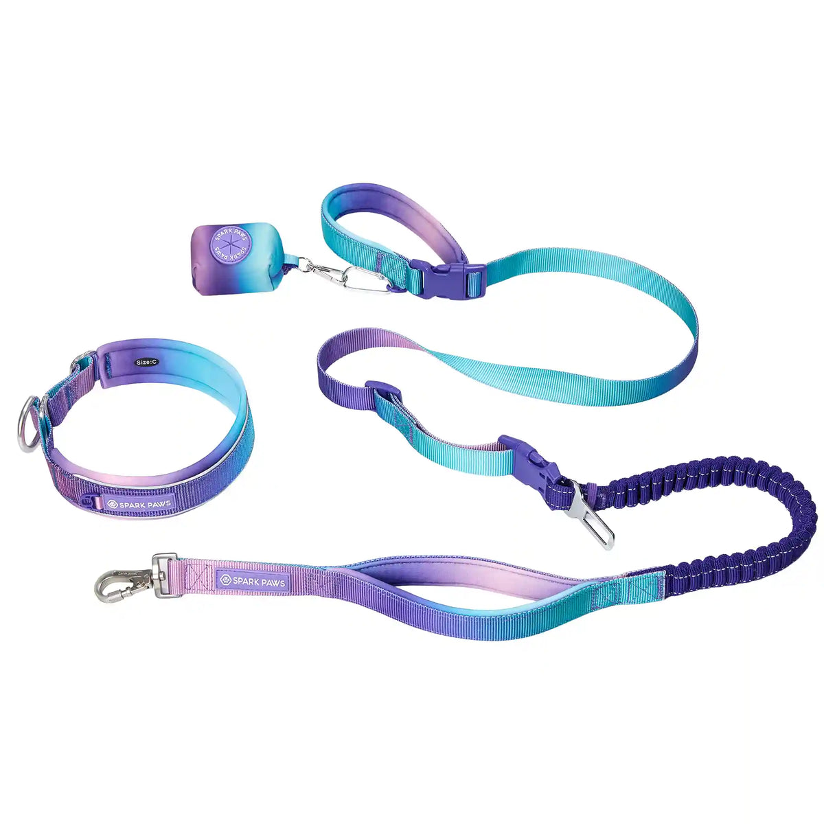 Martingale Collar and Multipurpose Leash Set - 90s Retro