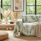 Pet Couch Cover - Leaves Green