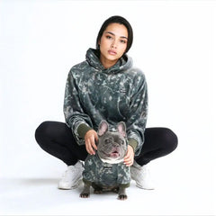 Concrete Wood Human Hoodie - Timber