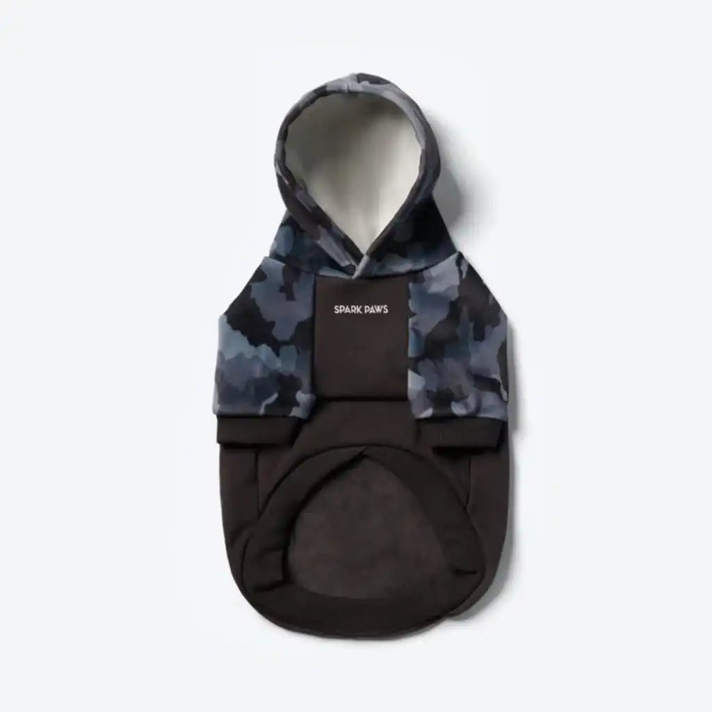 Grey Camo Dog Hoodie