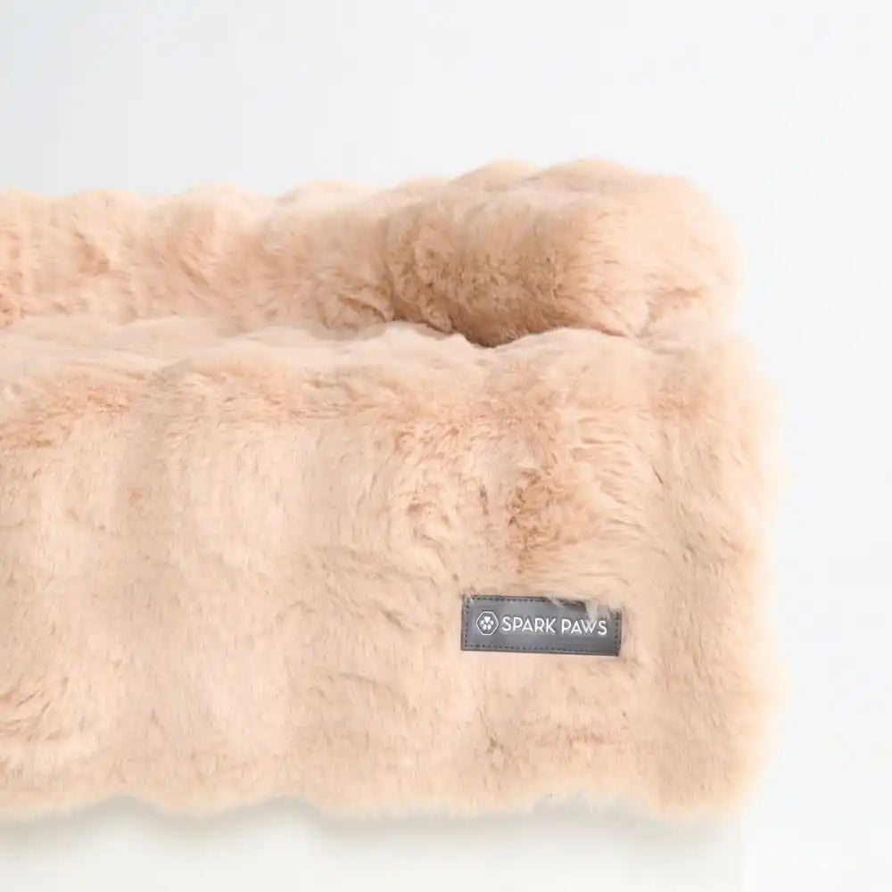 Calming Fluffy Couch Cover Dog Beds