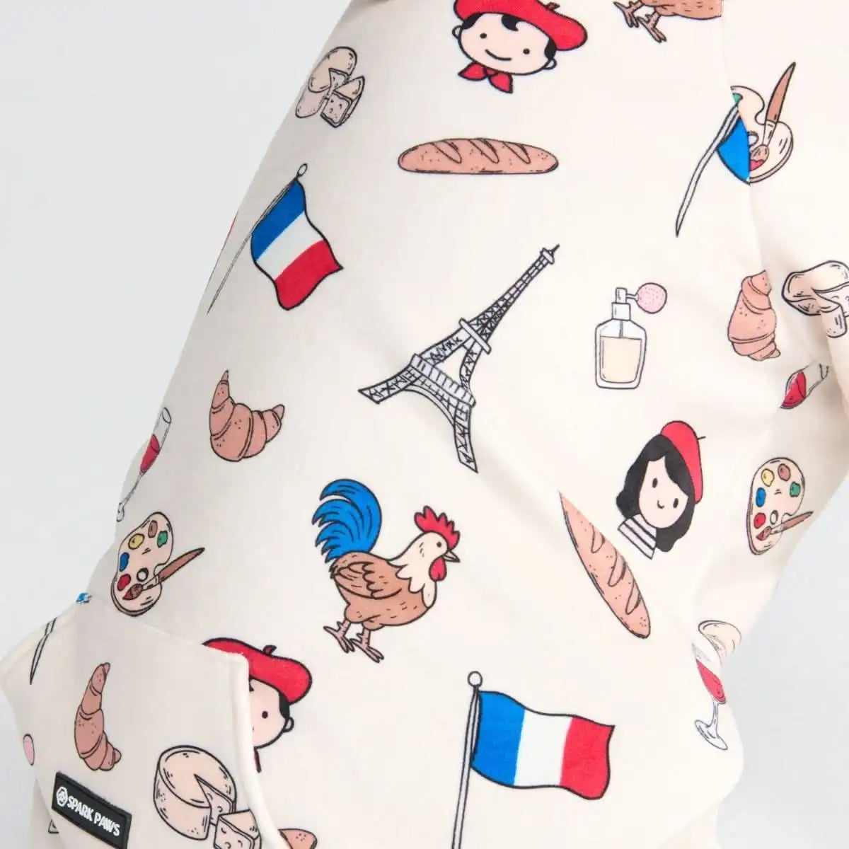 The France Dog Hoodie - Beige