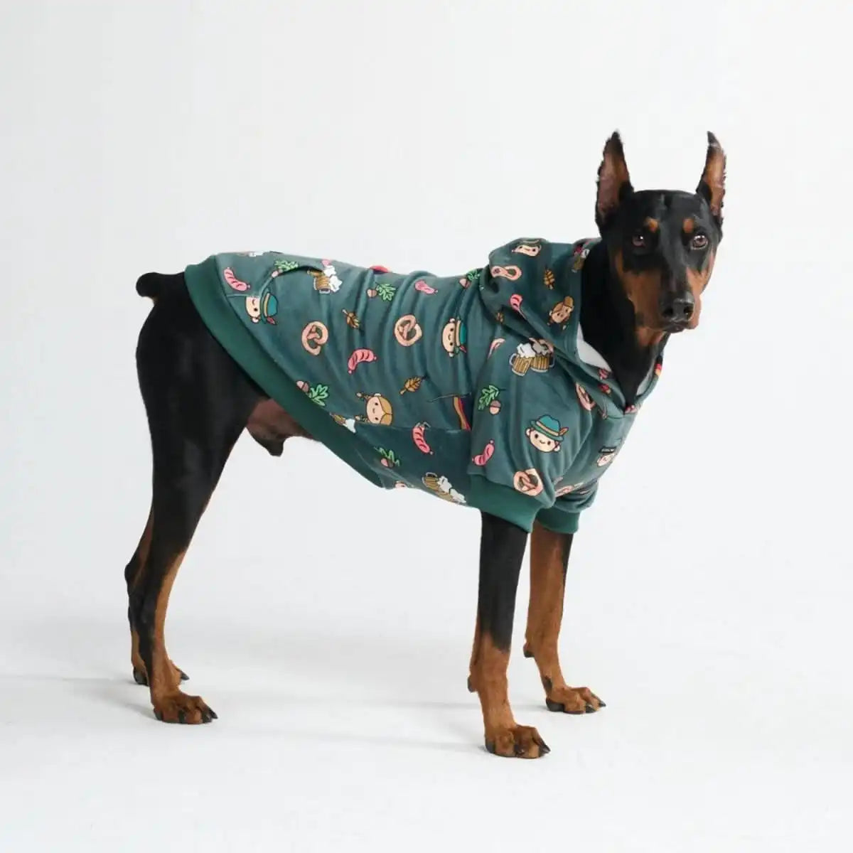 The Germany Dog Hoodie - Dark Green