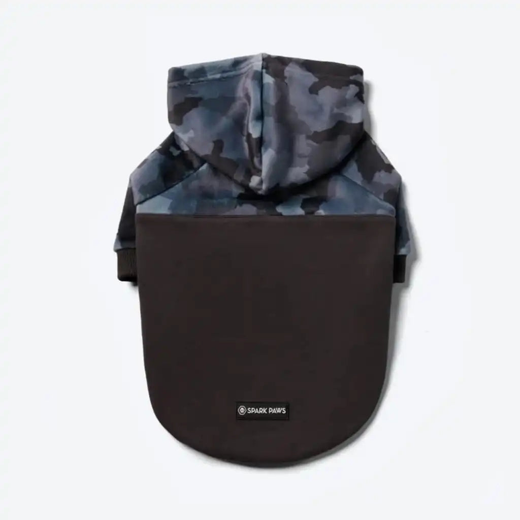 Grey Camo Dog Hoodie