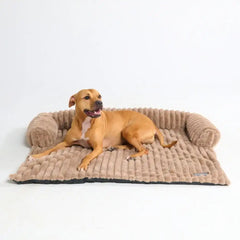 Luxury Couch Cover Dog Bed - Brown