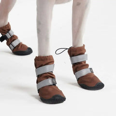 Dog Rainboots, Waterproof Dog Shoes - Brown