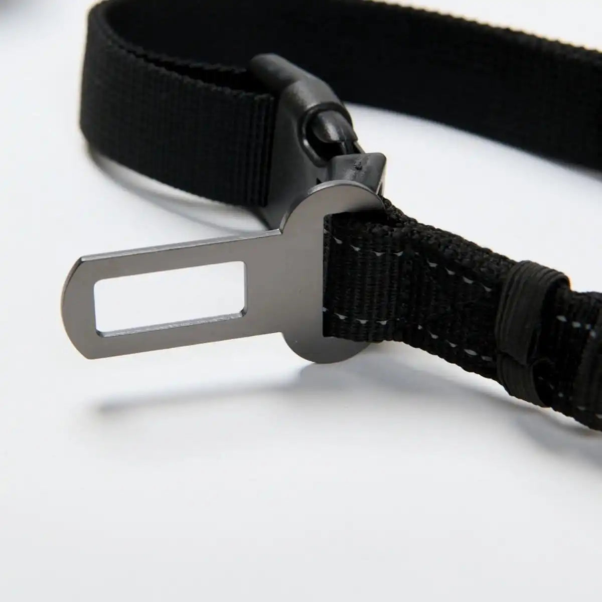 Multipurpose Seatbelt Handsfree Leash & Poop Bag Holder Set - Black