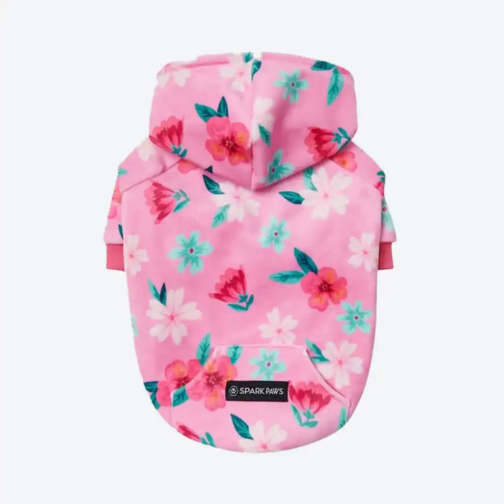 Blossom Dog Hoodie - Pink