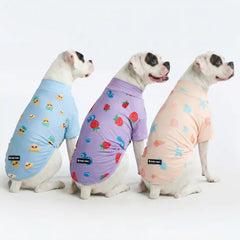 Sunblock Dog T-Shirt (3-pack) - Seashell, Berries, Pineapple